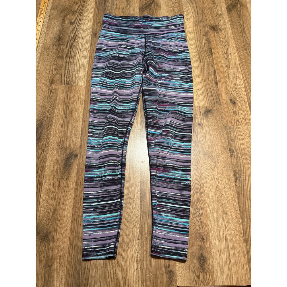 Threads 4 Thought Pants Womens Small Purple Black Blue Leggings 37" Length